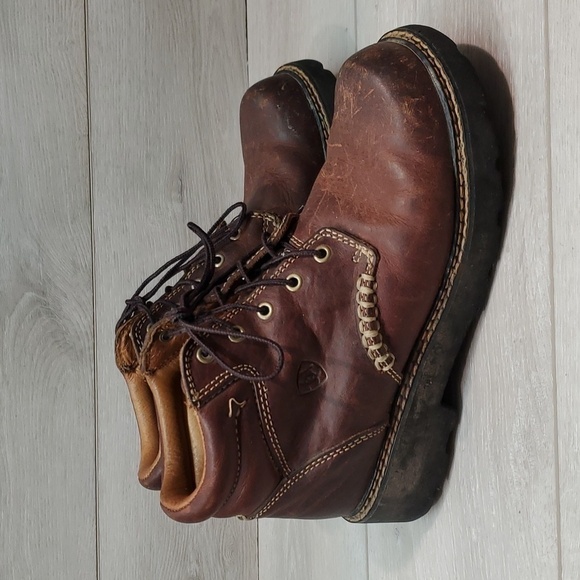 Ariat Womens Y2K Leather High Top Combat 10001254 Boots platform shoes sz 8B - Picture 1 of 14